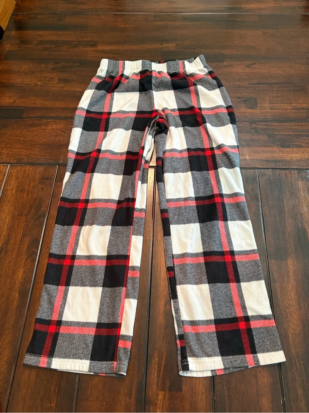Kids XL Holiday Print Fleece Bottoms, Set of 2